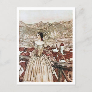 illustratie door Arthur Rackham Undine Briefkaart