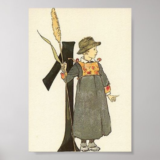 illustratie door Ottilia Adelborg Mini Poster (Voorkant)