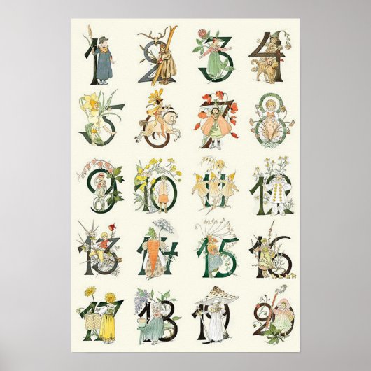 illustratie door Ottilia Adelborg Poster (Voorkant)