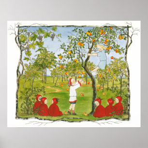 illustratie door Sibylle Von Olfers Poster