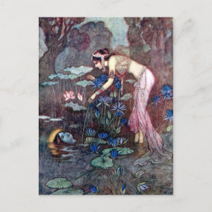 illustratie door Warwick Goble de Lotus Briefkaart