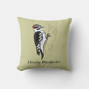 Illustratie Downy Woodpecker Kussen