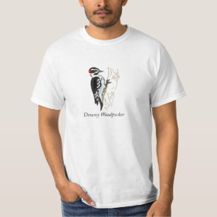 Illustratie Downy Woodpecker T-shirt