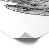 Illustratie duikhelm poster (Hoek)