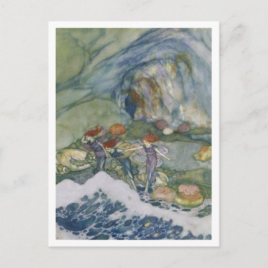 illustratie Edmund Dulac Tempest Briefkaart (Voorkant)
