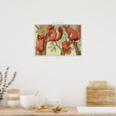 Illustratie  eekhoorn poster (Keuken)