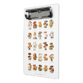  illustratie eetbare niet-eetbare paddenstoelen mini klembord (Angled2)