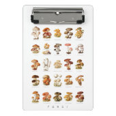 illustratie eetbare niet-eetbare paddenstoelen mini klembord (Voorkant)