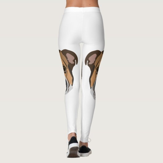 Illustratie Engelse Bulldog Leggings (Achterkant)