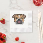 Illustratie Engelse Bulldog Servetten (Insitu)