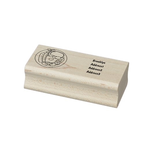 illustratie Engelse ontbijtcartoon Rubberstempel (Stempel)
