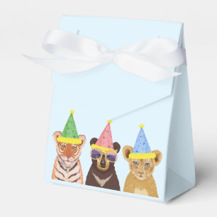 Illustratie feestdieren Birthday Dank u Bedankdoosjes