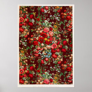 illustratie Floral Pattern Poster