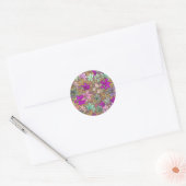 illustratie Floral Pattern Ronde Sticker (Envelop)