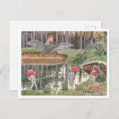  illustratie Forest Children Elsa Beskow Briefkaart (Voorkant / Achterkant)