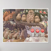 illustratie Forest Children Elsa Beskow Poster (Voorkant)