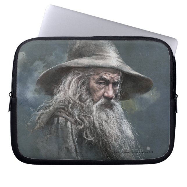 Illustratie Gandalf Laptop Sleeve (Voorkant)
