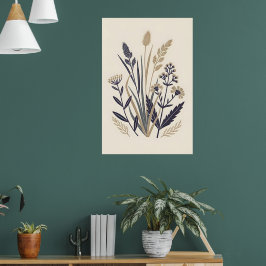 Illustratie gedempte Natuur Poster