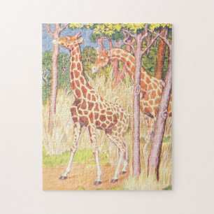 Illustratie Giraffe  Childrens Book Legpuzzel