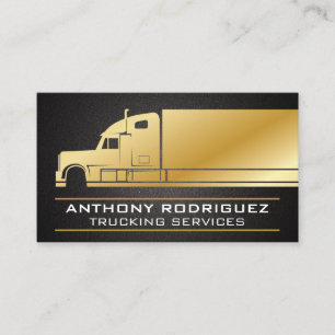 Illustratie Gold Truck Veiling Visitekaartje