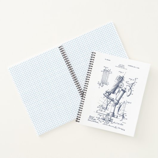 Illustratie grafiek  microscoopafbeelding notitieboek (Binnen)
