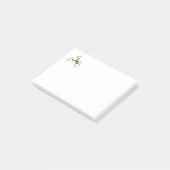 Illustratie groene boomkikker post-it® notes (Schuin)