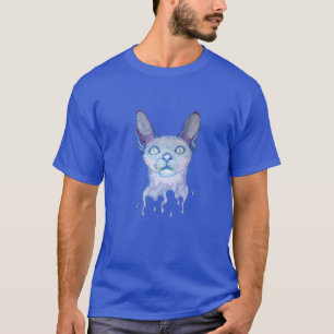 Illustratie handtekening Siamese kat T-shirt
