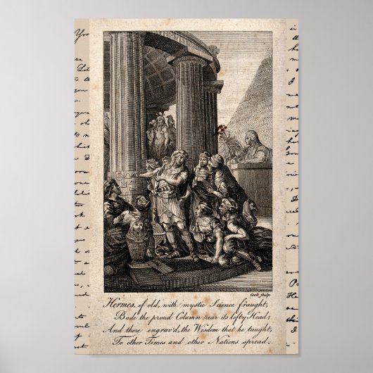 Illustratie Hermes Trismegistos Poster (Voorkant)