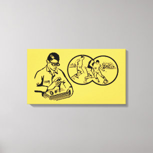 illustratie Hobby Soccer Canvas Afdruk