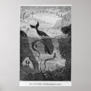 Illustratie Hoesje "20.000 collega's onder het Zee Poster