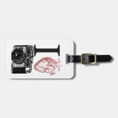 illustratie I Love camera Bagagelabel (Voorkant horizontaal)