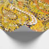 Illustratie in gele, oranje en bruine kleuren. I Cadeaupapier (Hoek)