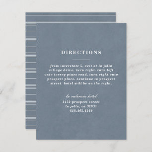 Illustratie: Kaart Knot Directions - Blue Grey