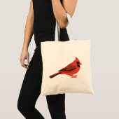 Illustratie kardinaal tote bag (Voorkant (product))