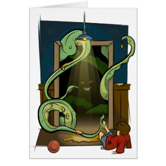 Illustratie kast-monster van Daily Undood