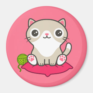 Illustratie Kat Cute Magneet