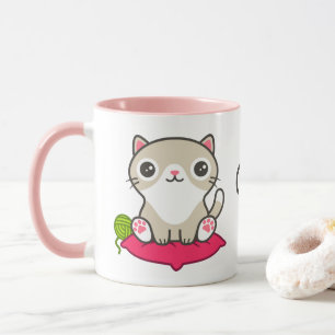Illustratie Kat Cute Mok