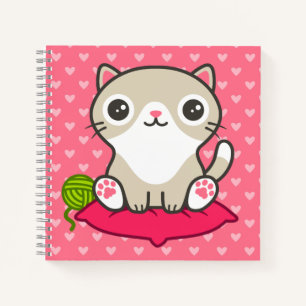 Illustratie Kat Cute Notitieboek