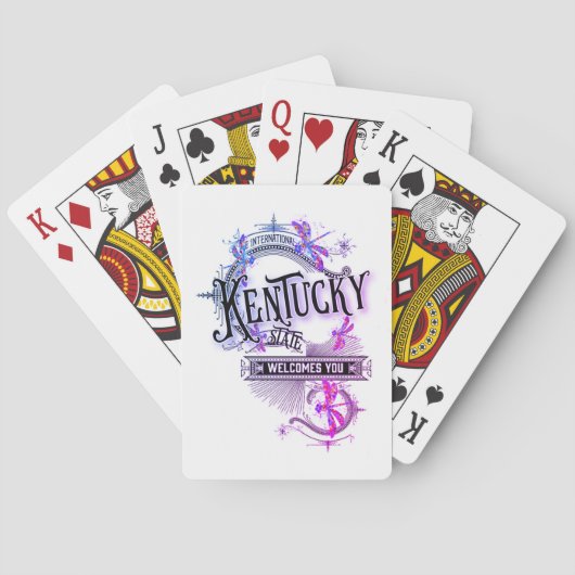 illustratie Kentucky-speelkaarten Pokerkaarten (Achterkant)