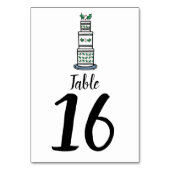 Illustratie kerstbruiloft kaart (Achterkant)