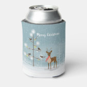 Illustratie kerstfeestdag blikjeskoeler (Blikje Achterkant)