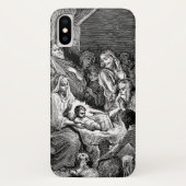 Illustratie kerstfeestscène Case-Mate iPhone case (Achterkant)