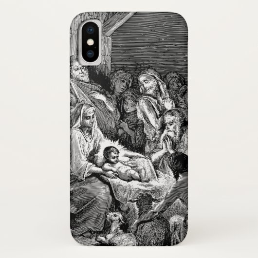 Illustratie kerstfeestscène Case-Mate iPhone case (Achterkant)