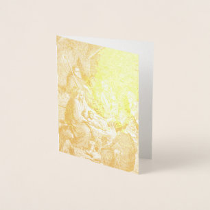 Illustratie kerstfeestscène folie kaarten