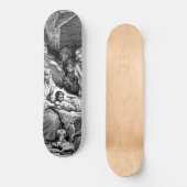 Illustratie kerstfeestscène skateboard (Voorkant)