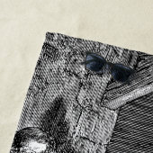 Illustratie kerstfeestscène strandlaken (In situ)