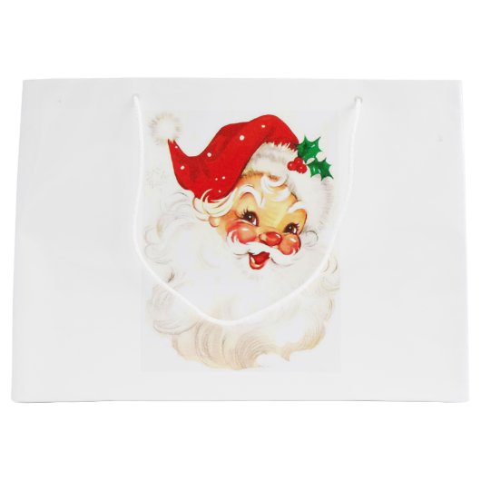 Illustratie  kerstman groot cadeauzakje (Voorkant)