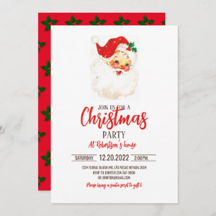 Illustratie  kerstman kaart