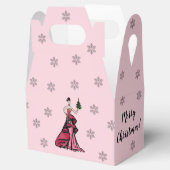 Illustratie kerstMode met boom Bedankdoosjes (Geopend)