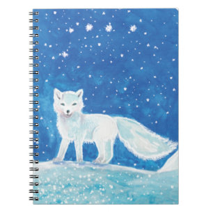 Illustratie kleine poolvos (Vulpes lagopus) Notitieboek